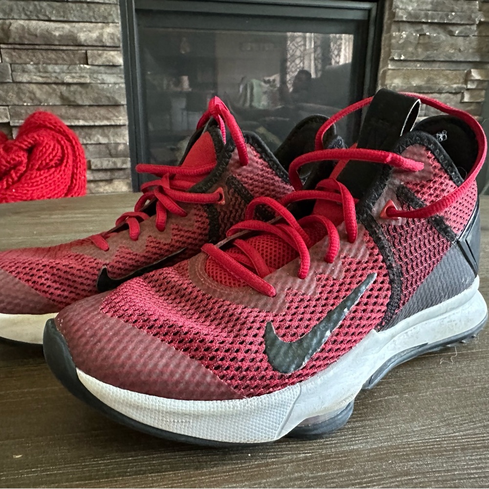 Nike Black and Red Athletic Shoes